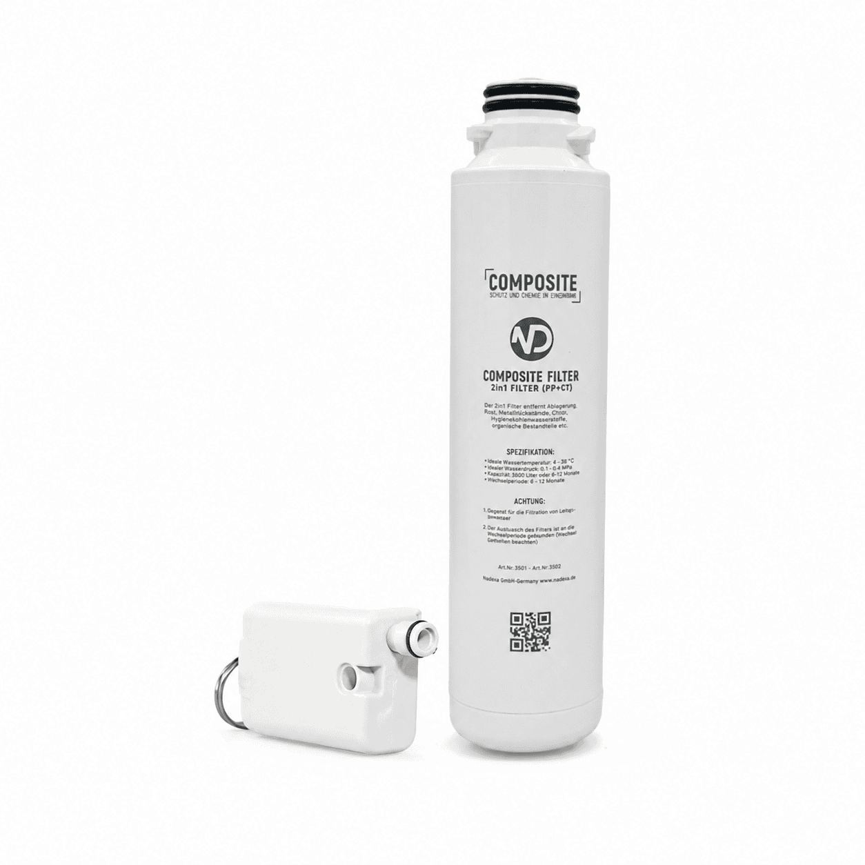 Ersatzfilter Composite 2-in-1 & Antibakterieller | Filtersatz für NaDeex Umkehrosmose Wasserfilter