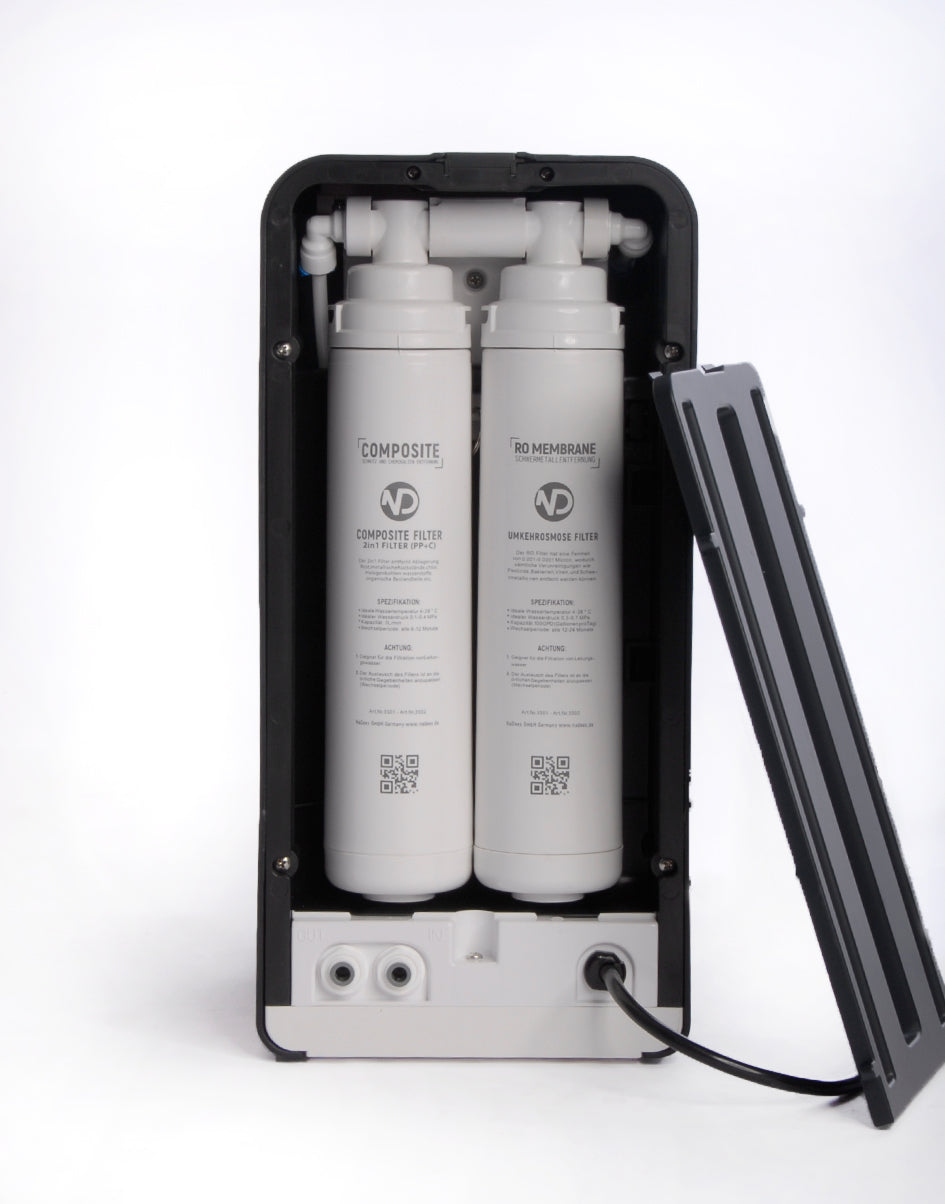 NaDeex Umkehrosmose Wasserfilter mit Festanschluss / Direktanschluss – Frisches, schadstofffreies Wasser auf Knopfdruck